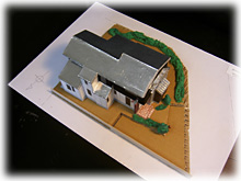 城南の家 - 模型